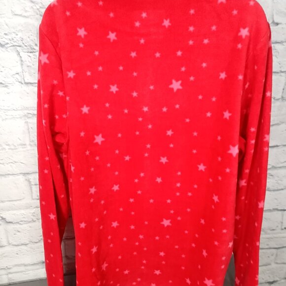 Cuddl Duds Red Star Loungewear Sleepwear Pajamas Set Top and Bottoms - Picture 11 of 13